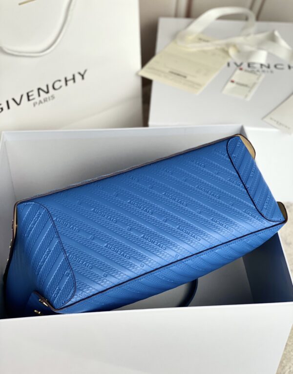 Givenchy Bond Embossed Calf Tote Bag - Royal Blue - Image 3