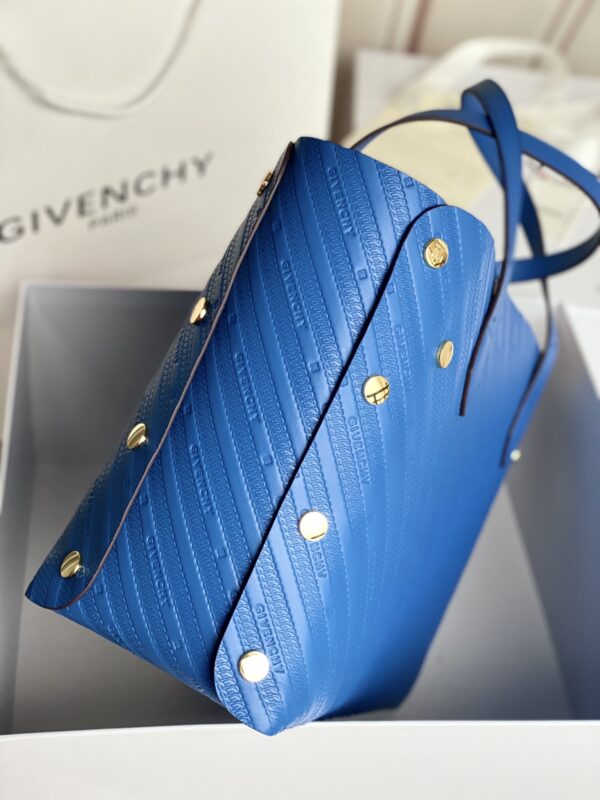 Givenchy Bond Embossed Calf Tote Bag - Royal Blue - Image 4