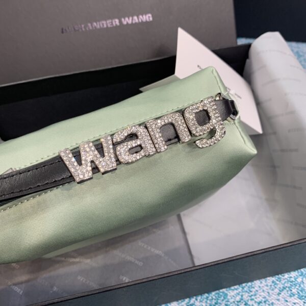 Alexander Wang Daren Rhinestone Bag - Light Green - Image 4