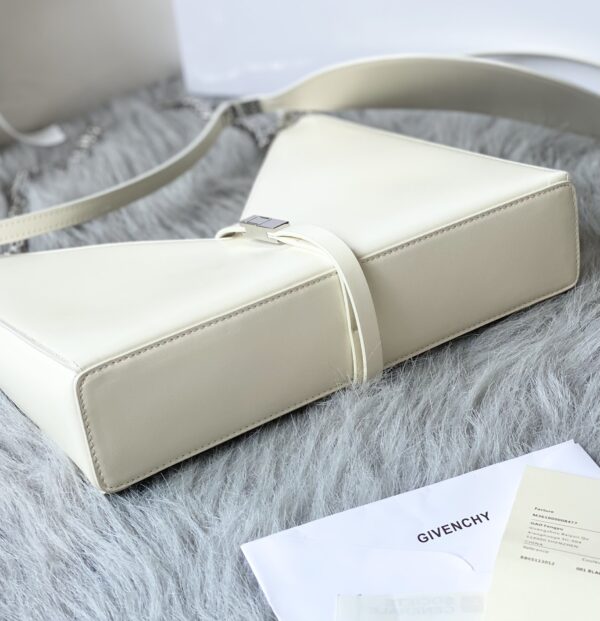 Givenchy V-shaped Cut Out Small Handbag - White - Image 3