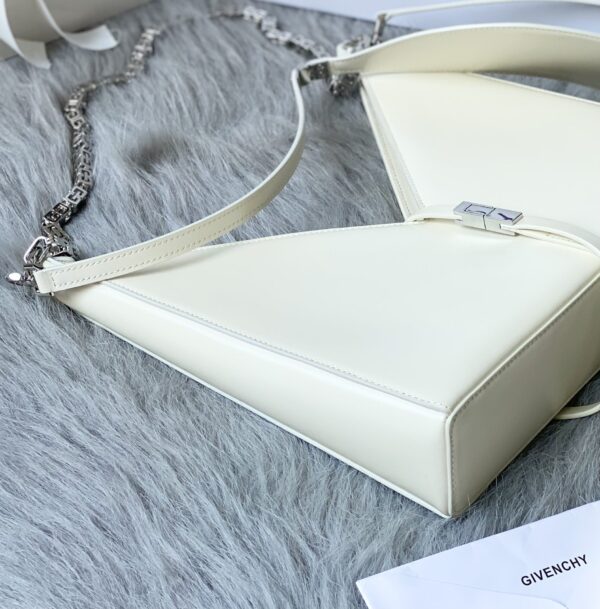 Givenchy V-shaped Cut Out Small Handbag - White - Image 4