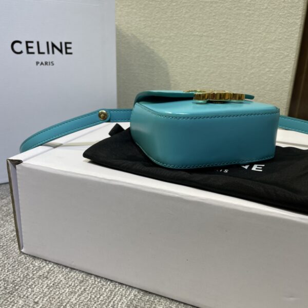 Celine 2022 New Mini Headphone Bag - Sea Green - Image 5