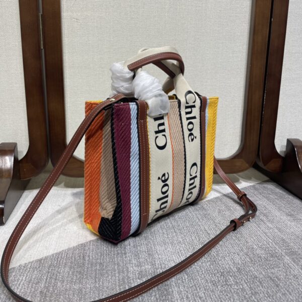 Chloe Rainbow Woody Small Tote Bag - Image 5