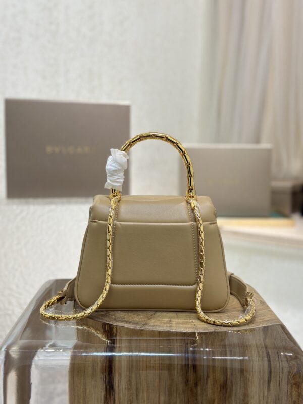 Bulgari Serpenti Reverse Mini Shoulder Bag - Brown - Image 4