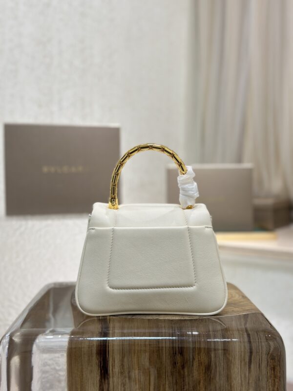 Bulgari Serpenti Reverse Mini Shoulder Bag - White - Image 5