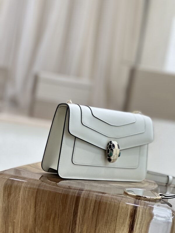 Bulgari Serpenti Forever Shoulder Bag - White - Image 4