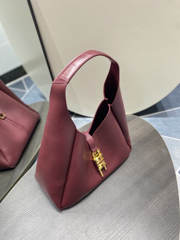 Givenchy G-hobo Medium Size Handbag - Maroon - Image 4