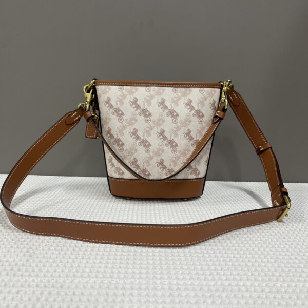 Coach Dakota Mini Bucket Bag - White - Image 5