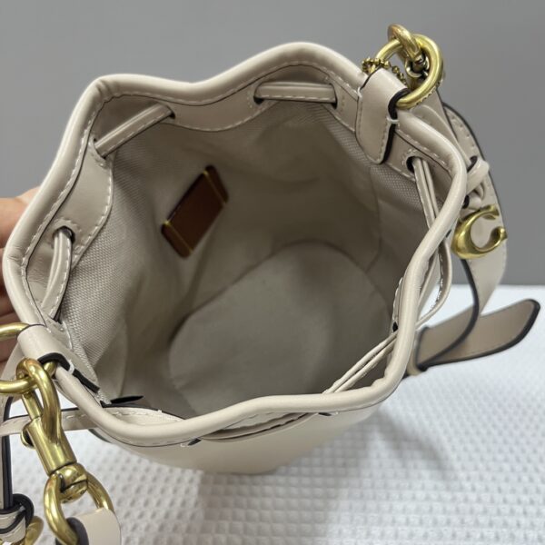 Coach Camila Mini Bucket Bag - Off White - Image 3