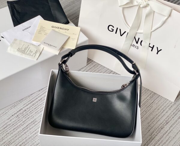 Givenchy Moon Cut Small Armpit Bag - Black - Image 5