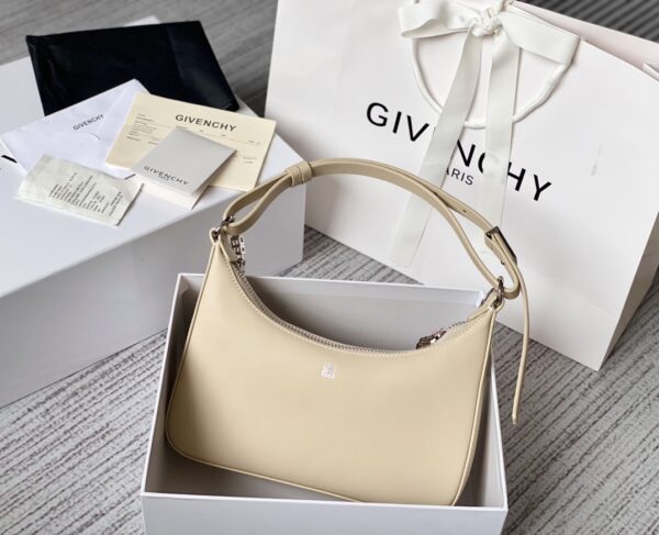 Givenchy Moon Cut Small Armpit Bag - Off White - Image 5