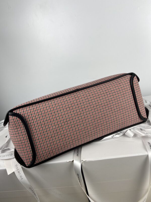 Givenchy G Family Bond Houndstooth Tote Bag - Red - Image 4