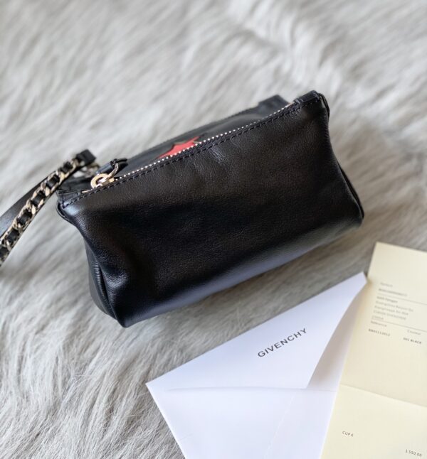 Givenchy Pandora Red Star Clutch Bag - Black - Image 5