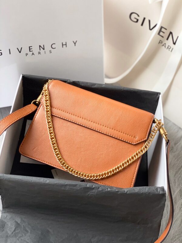 Givenchy Gv3 Rare Animal Leather Small Handbag - Orange - Image 5