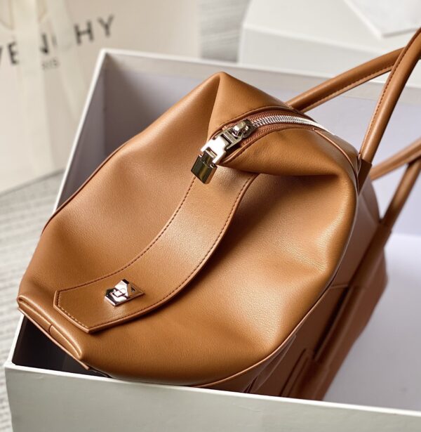 Givenchy G’s Antigona Lock Soft Handbag - Brown - Image 4