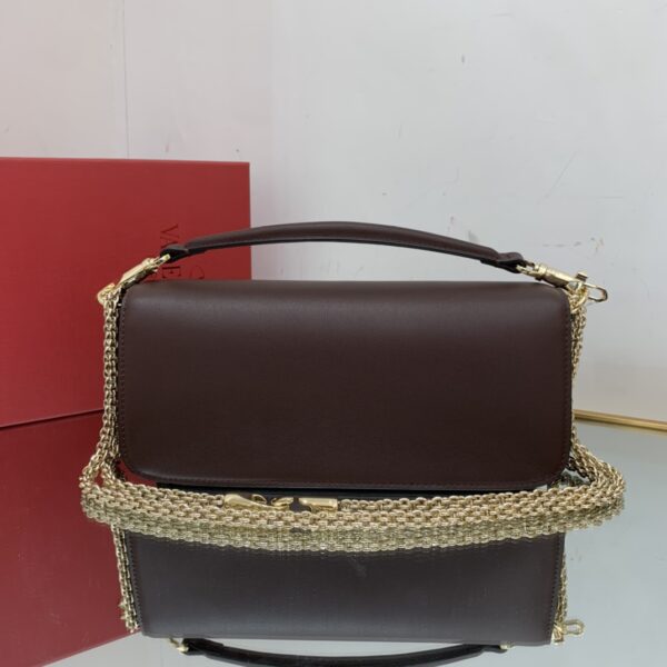 Valentino New Loco Baguette Handbag - Maroon - Image 5